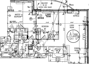 Apartment A layout One Spring Street