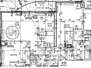 Apartment E layout One Spring Street