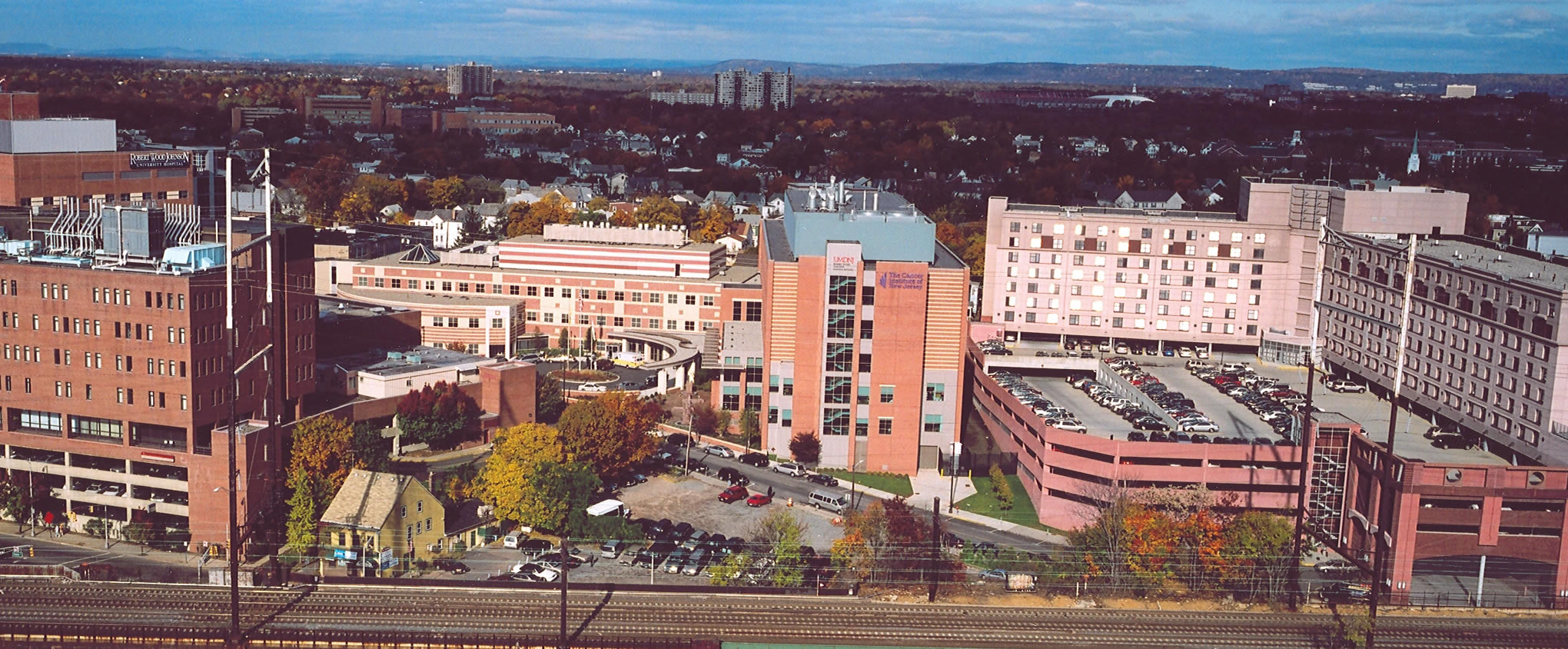 One Spring Street view of world-class hospitals in downtown New Brunswick