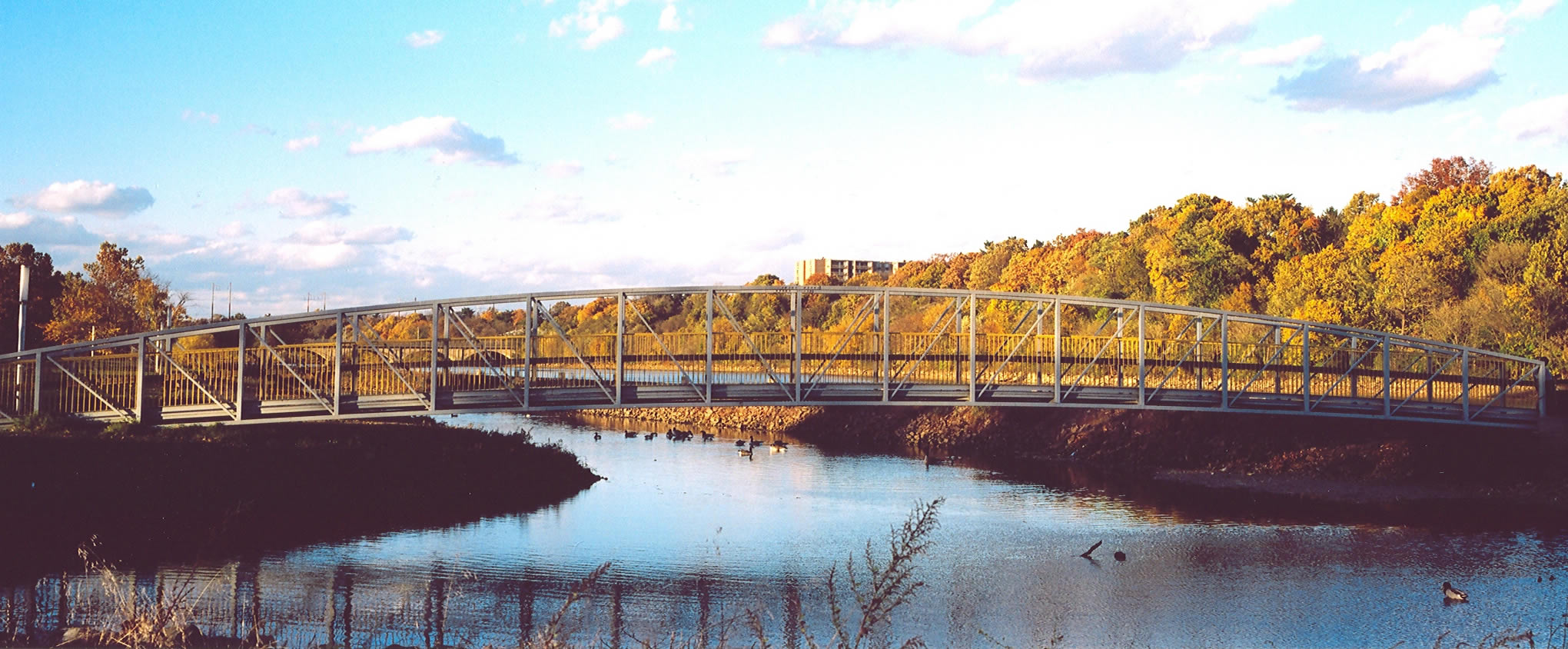 Pedestrian Bridge close to One Spring Street