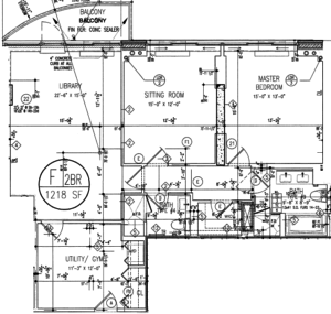 One Spring Street Layout F 2 Bedroom